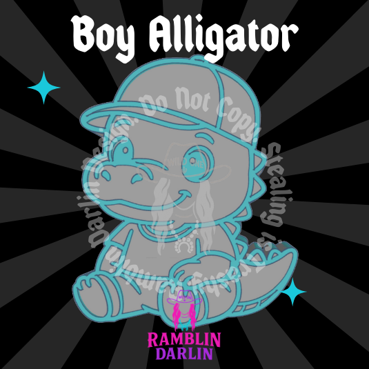 Boy Alligator Mold
