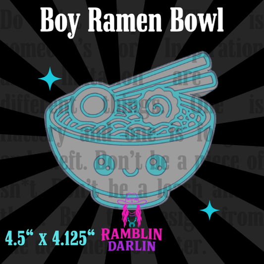 Boy Ramen Bowl Mold