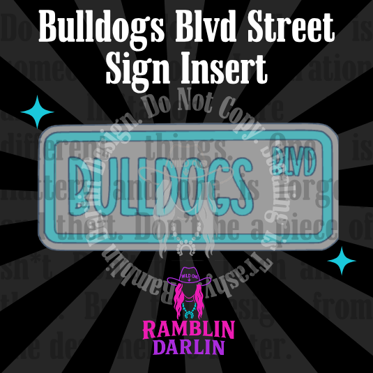 Street Sign Insert Mold