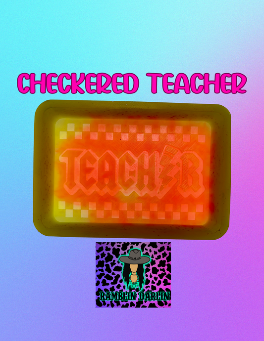 Checkered Teacher Mold
