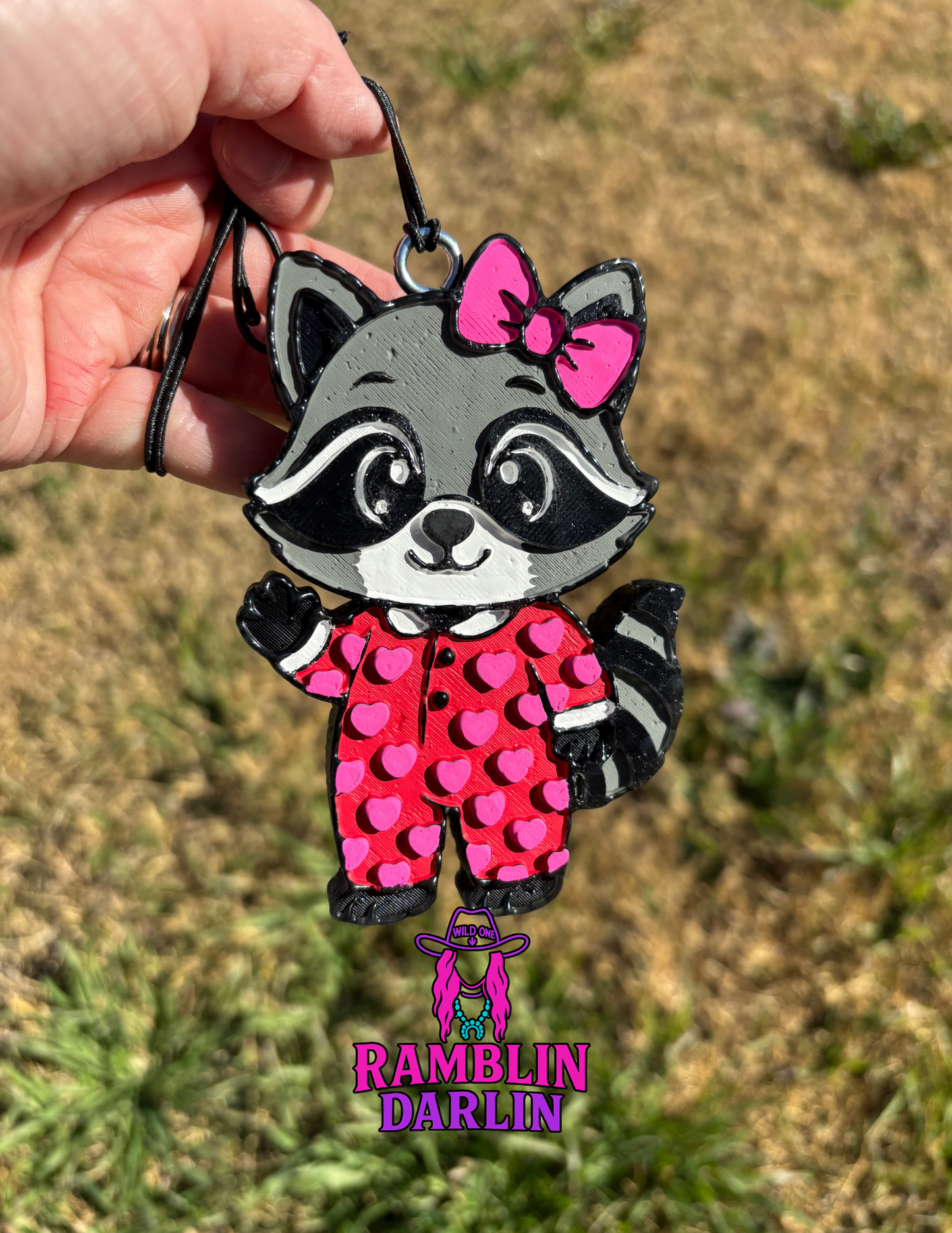 Heart PJs Raccoon Mold