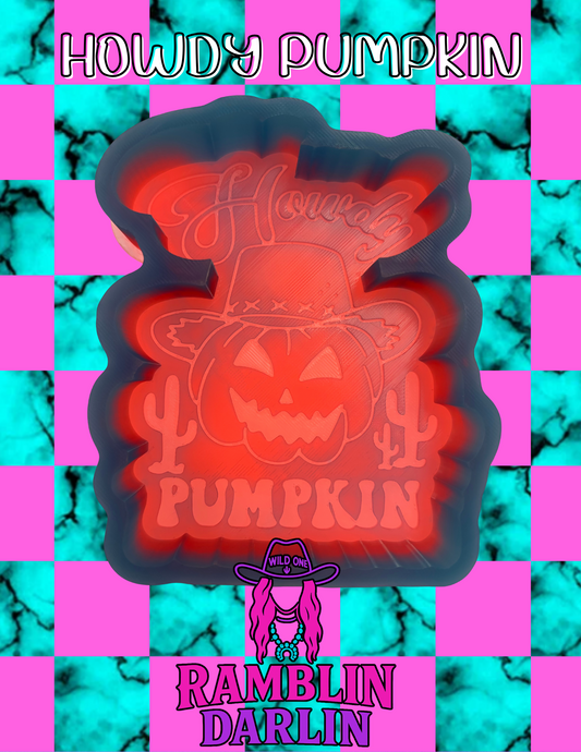 Howdy Pumpkin Mold