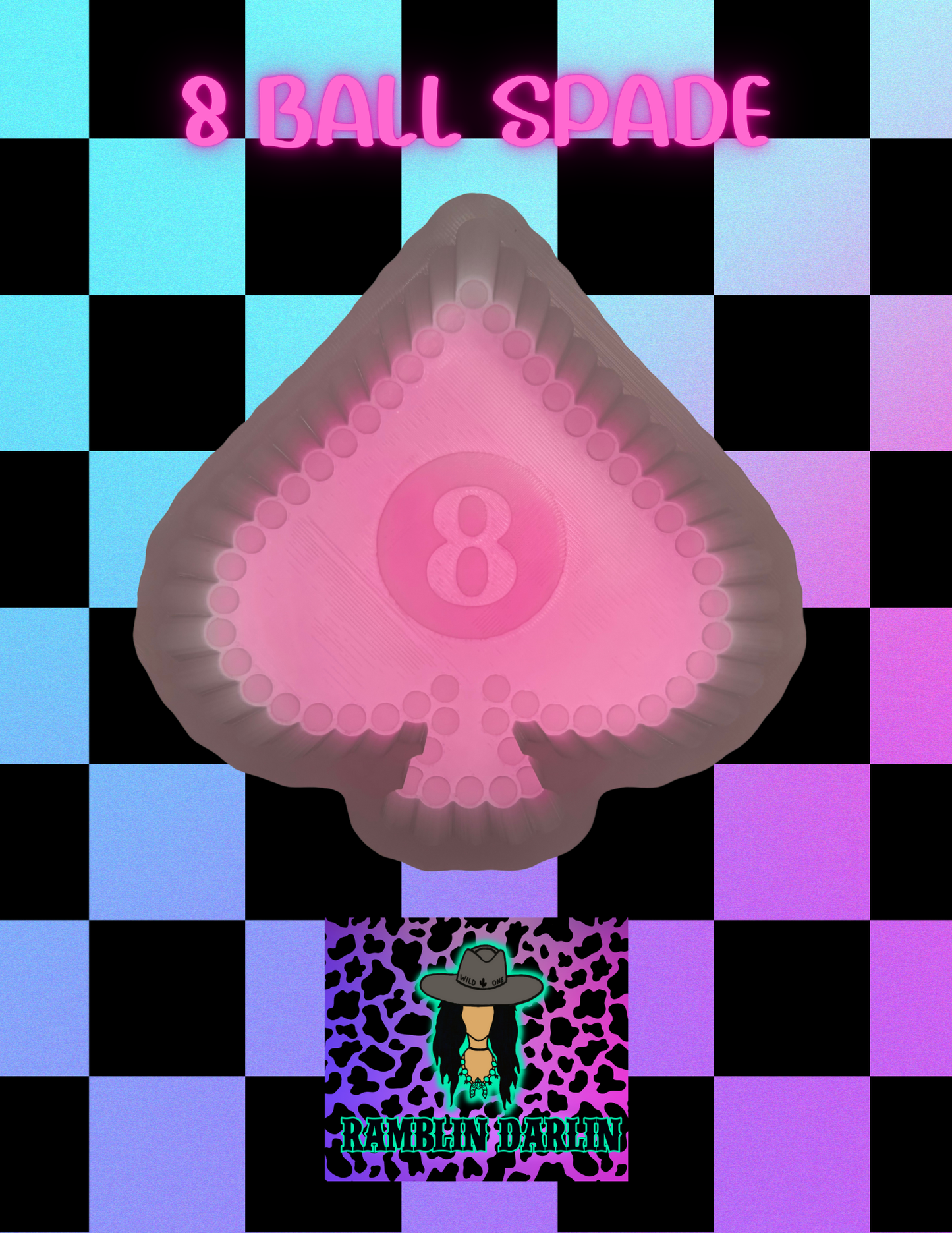 8 Ball Spade Mold