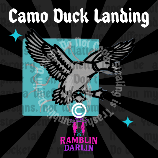 Camo Duck Landing Mold ©️
