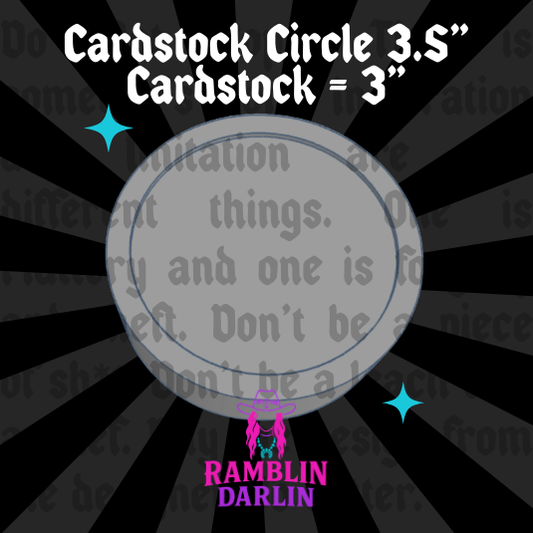 Cardstock Circle Mold