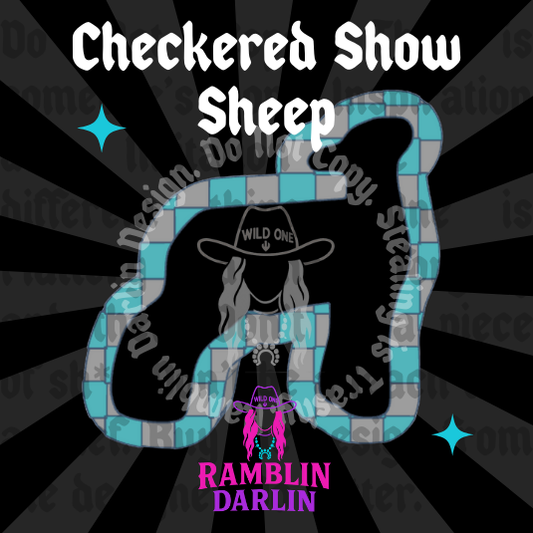 Checkered Show Sheep Mold