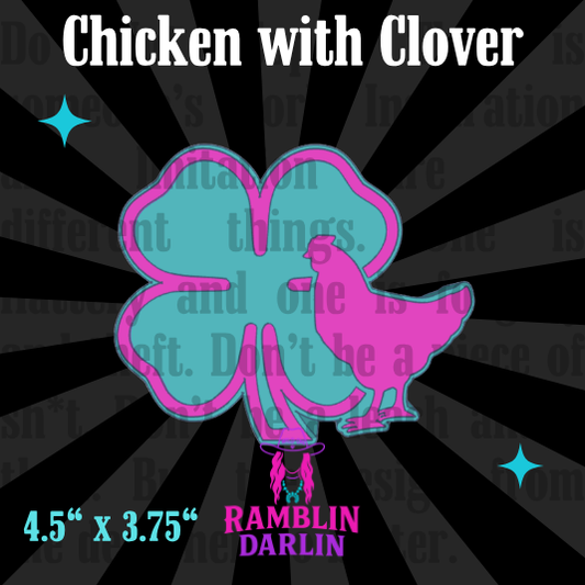 Chicken with Clover Mold