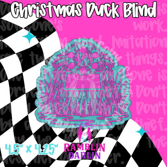 Christmas Duck Blind Mold