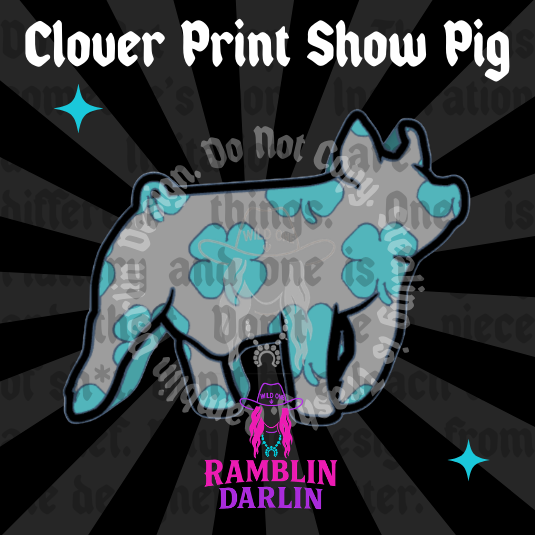 Clover Print Show Pig Mold