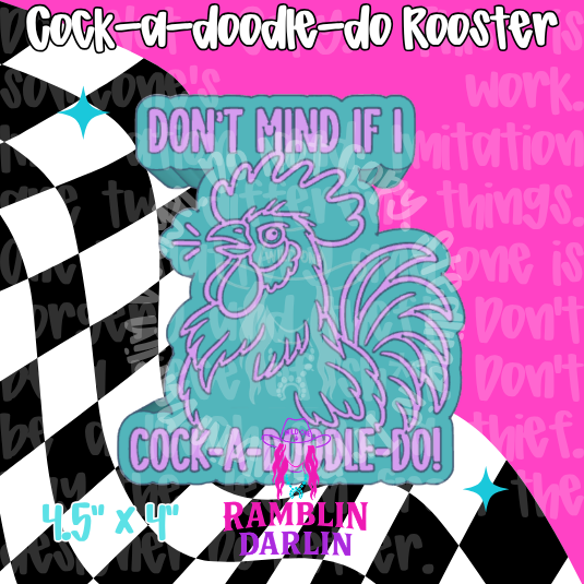 Cock-a-doodle-do Rooster Mold