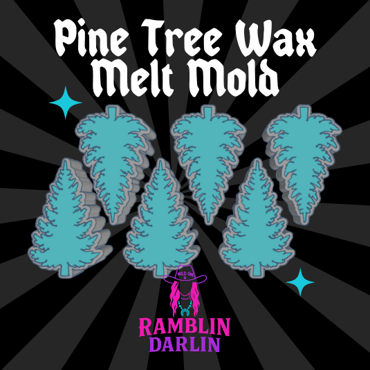 Pine Tree Wax Melt Mold