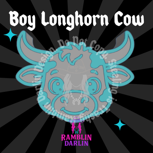 Boy Longhorn Cow Mold