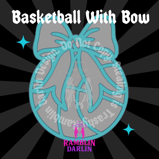 Basketball With Bow Mold