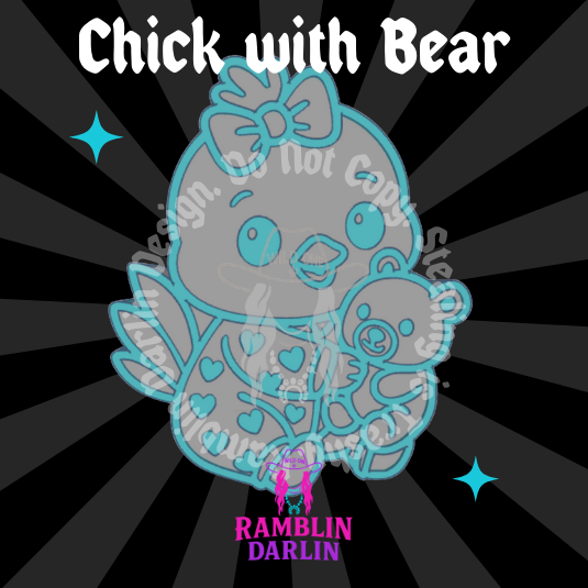Chick with Bear Mold