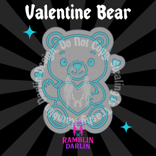 Valentine Bear Mold