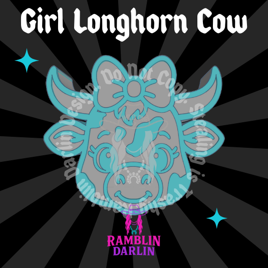 Girl Longhorn Cow Mold