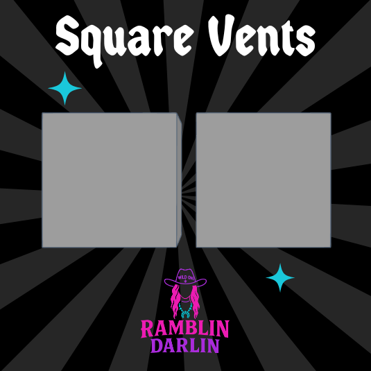 Square Vents Molds (2pk)