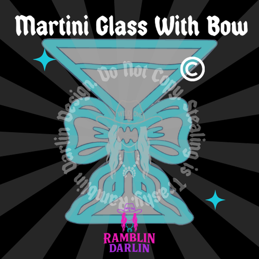 Martini Glass with Bow Mold ©️