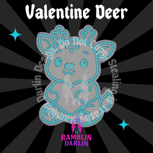 Valentine Deer Mold