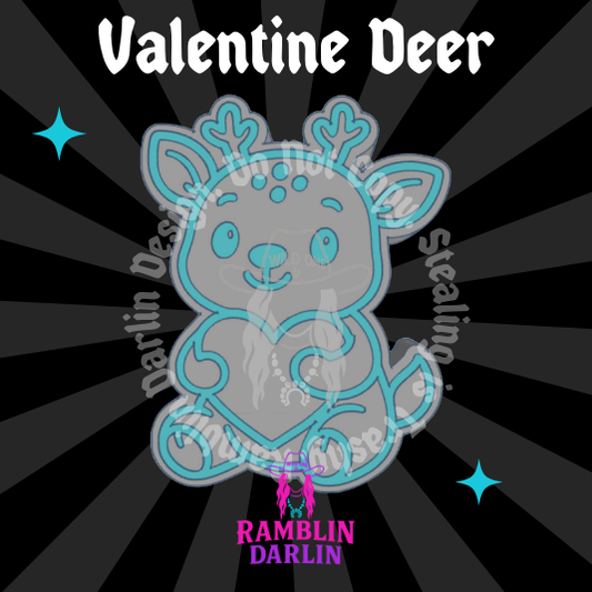Valentine Deer Mold