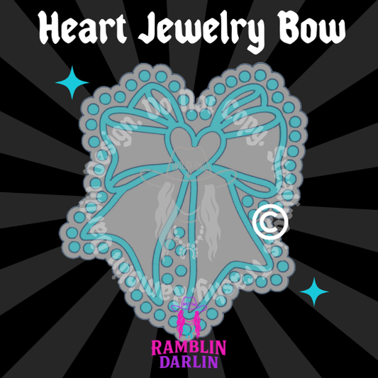 Heart Jewelry Bow Mold ©️