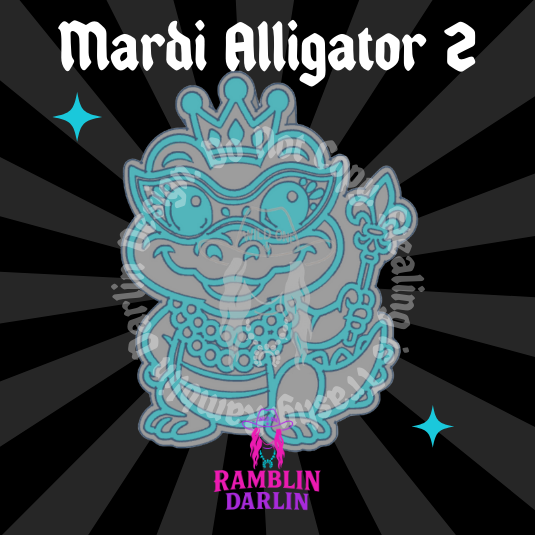 Mardi Alligator 2 Mold