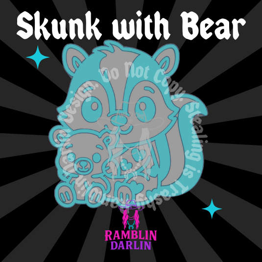 Skunk with Bear Mold