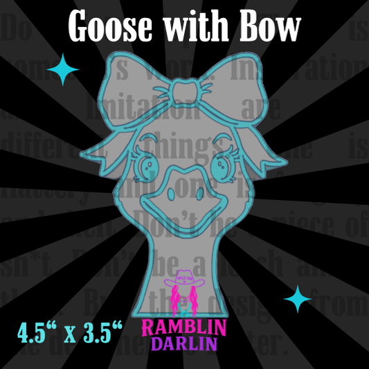Goose with Bow Mold
