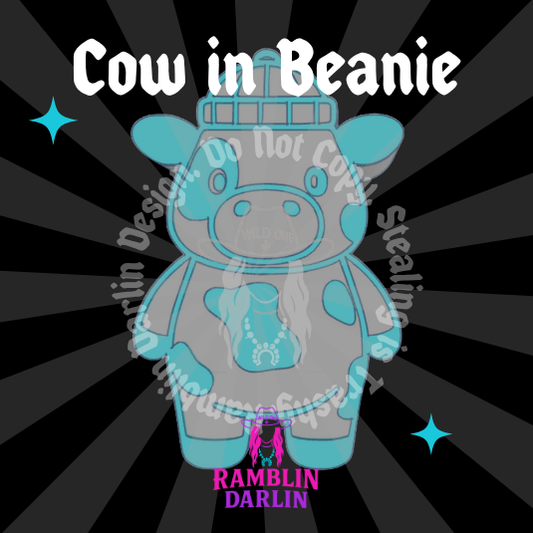 Cow in Beanie Mold©️