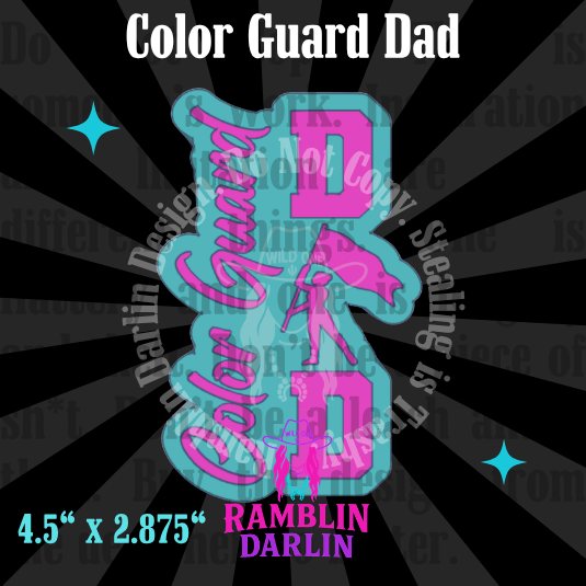 Color Guard Dad Mold