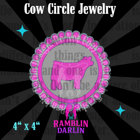 Cow Circle Jewelry Mold