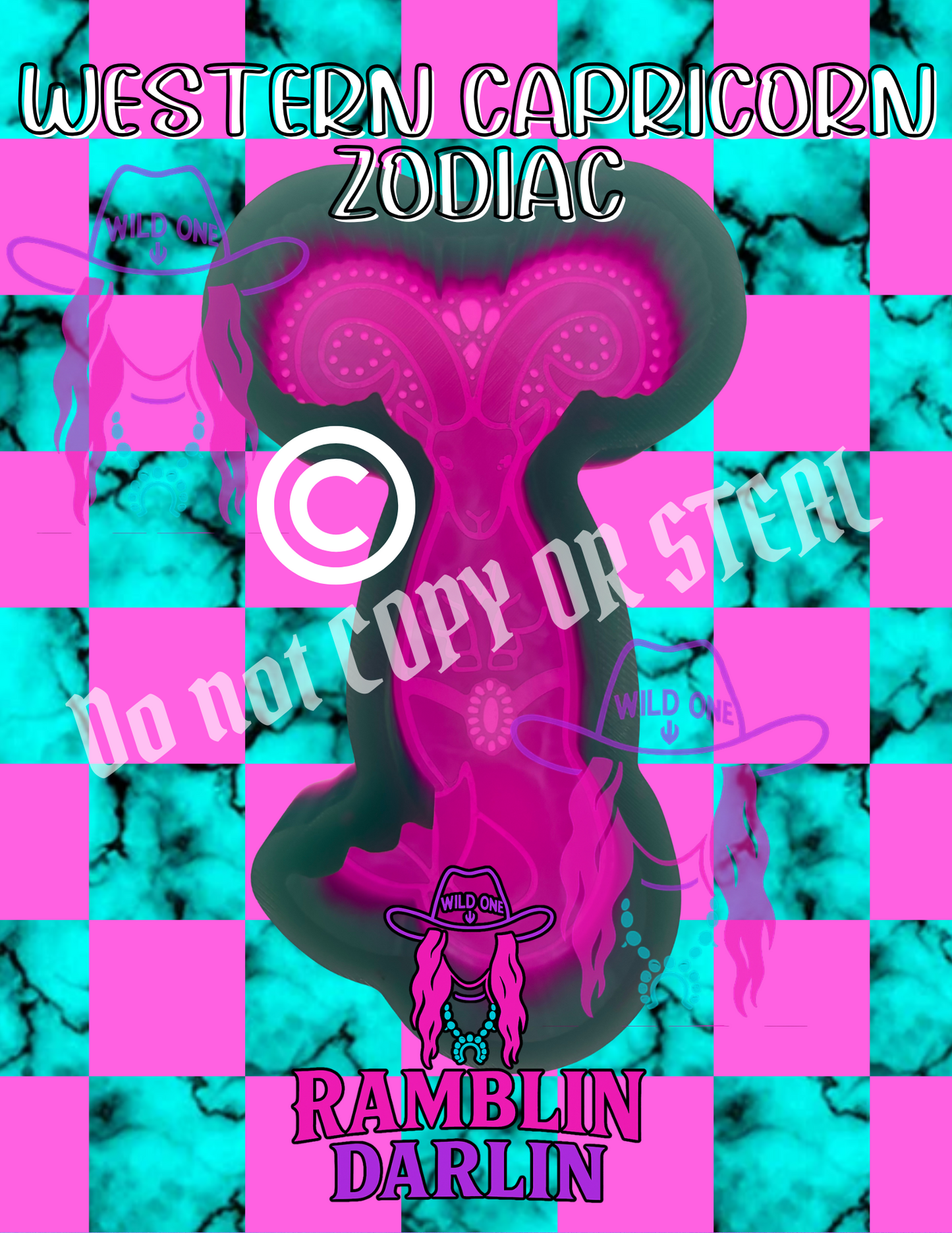 Western Capricorn Zodiac Mold ©️
