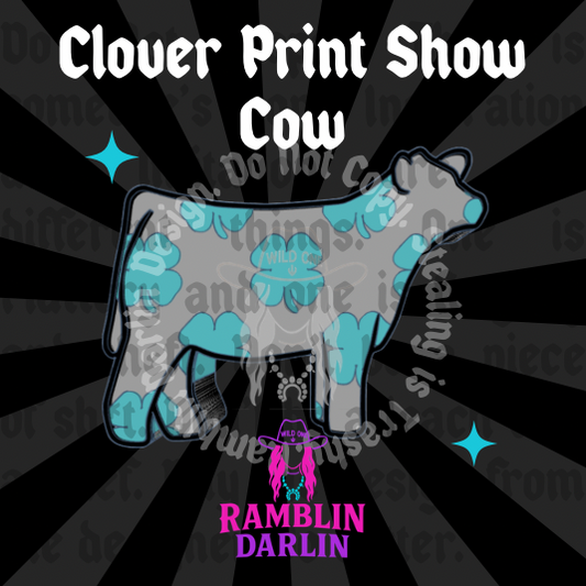Clover Print Show Cow Mold