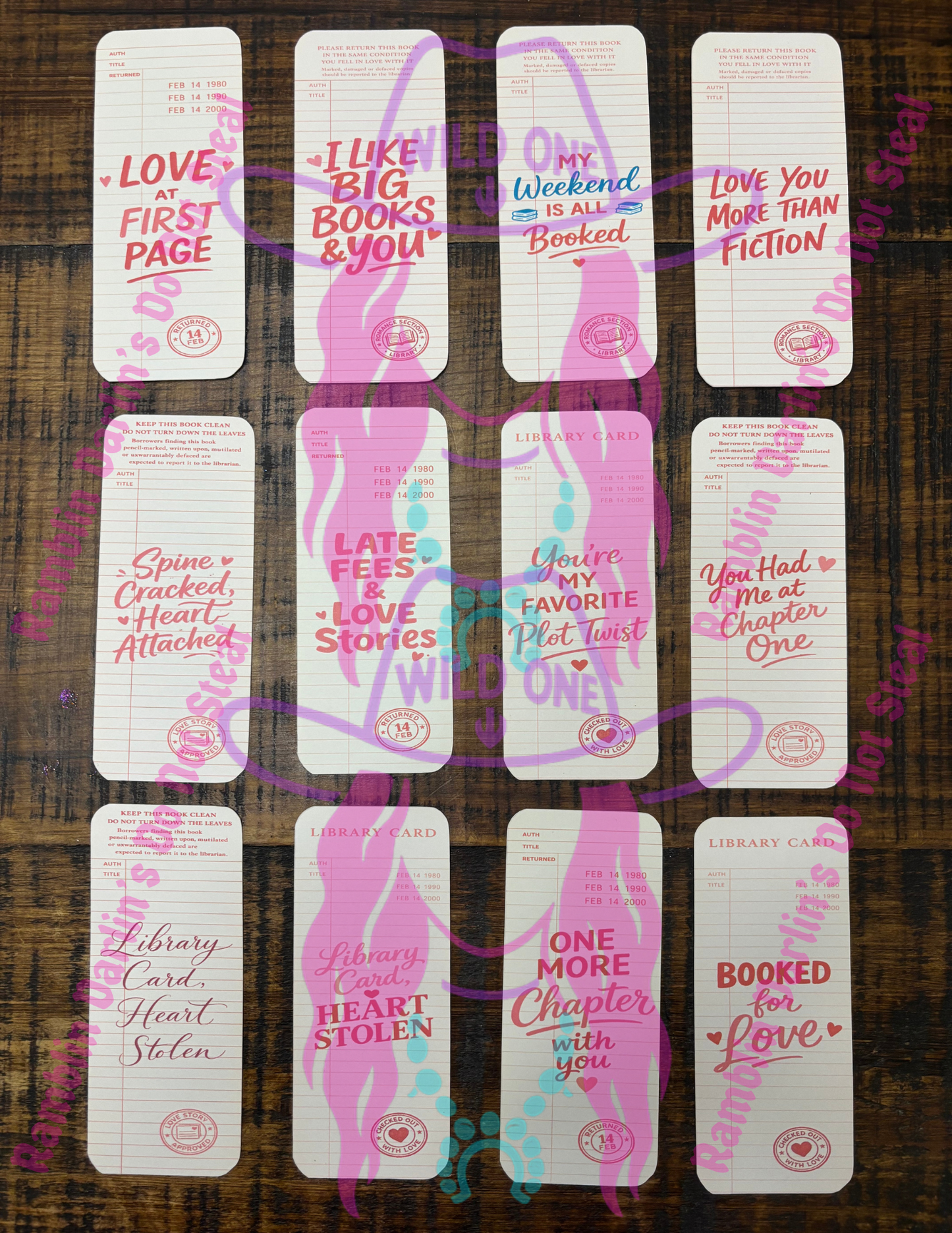 Bookmarks Cardstock (10pk) For Street Sign Mold