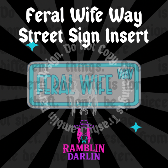 Street Sign Insert Mold