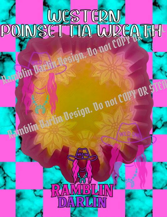Western Poinsettia Wreath Mold