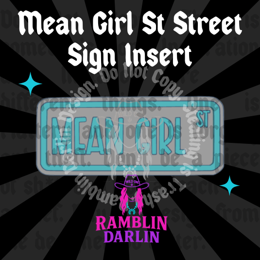 Street Sign Insert Mold