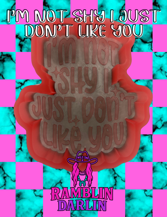 I'm Not Shy I Just Don't Like You Mold