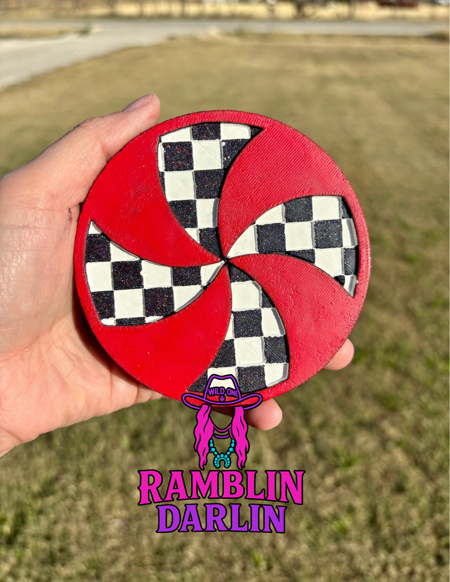Checkered Peppermint Mold ©️