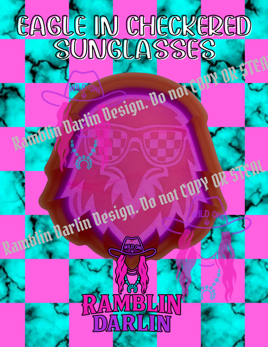 Eagle in Checkered Sunglasses Mold
