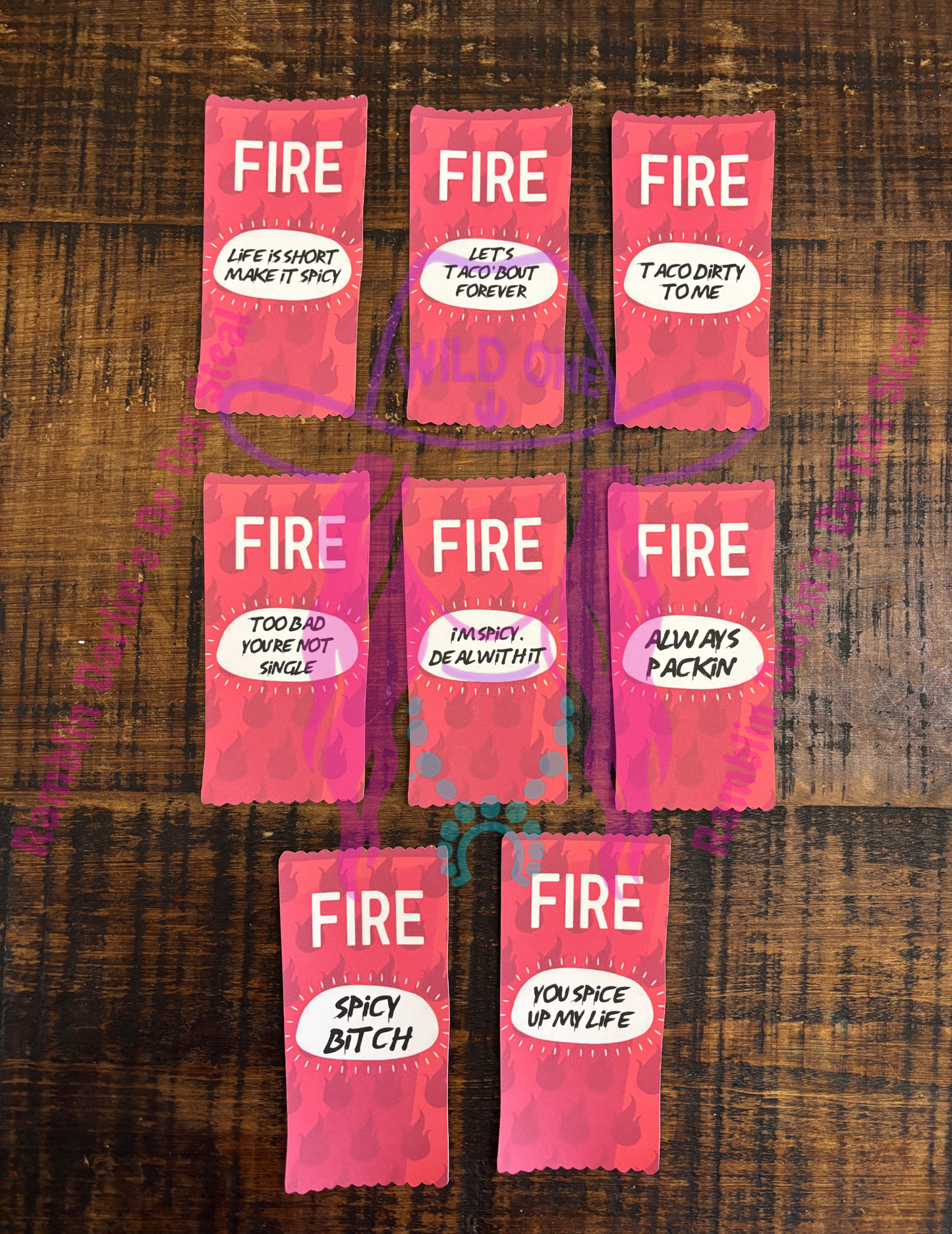 Hot Sauce Packet Cardstock (10pk)