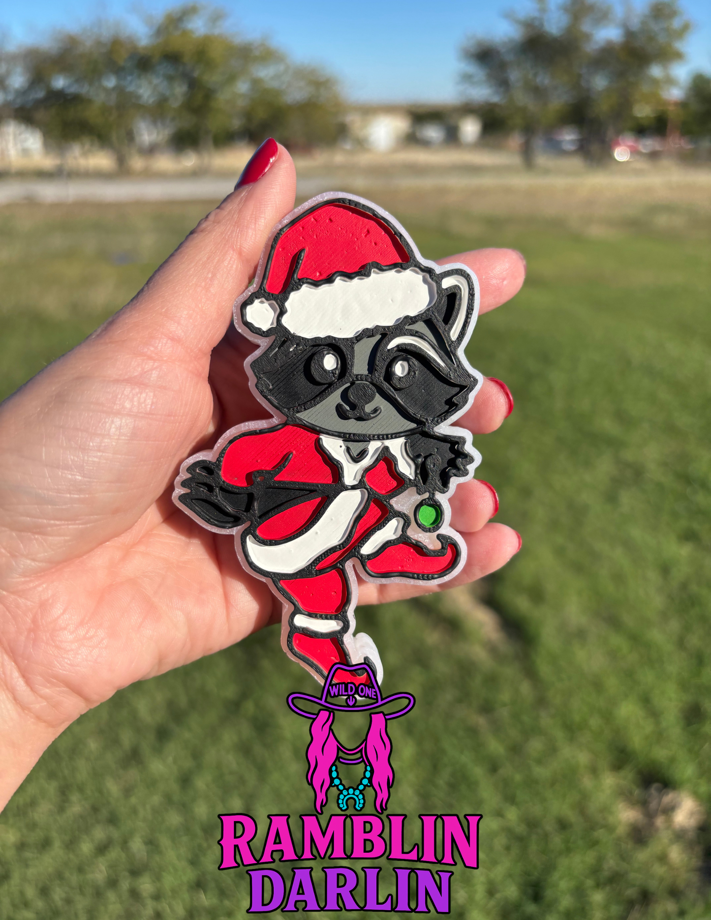 Christmas Raccoon Mold ©️