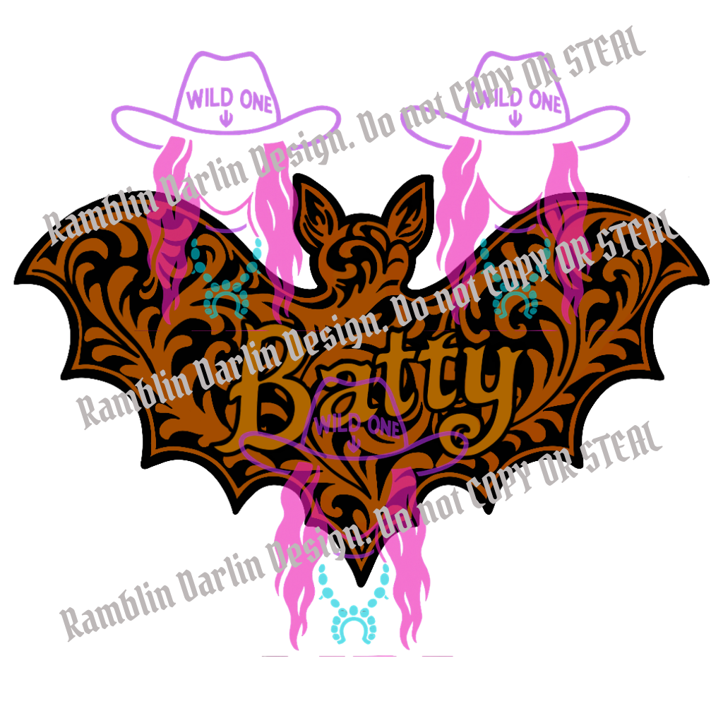 Tooled Batty PNG file