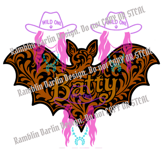 Tooled Batty PNG file