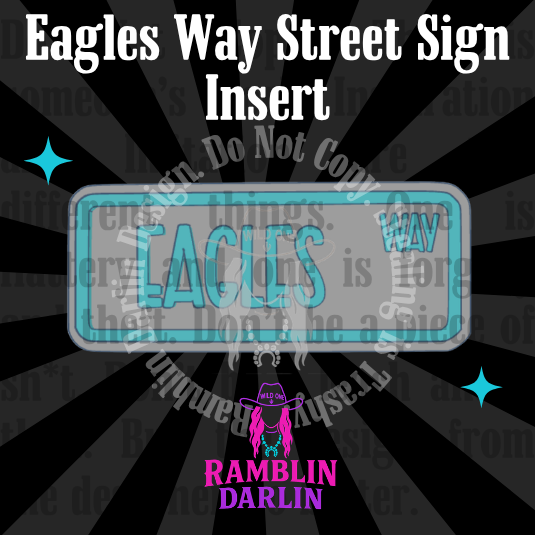 Street Sign Insert Mold