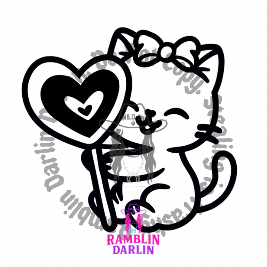 Lollipop Kitten PNG file