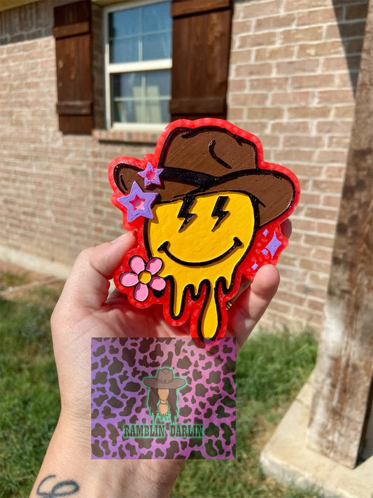 Western Drip Smiley Mold