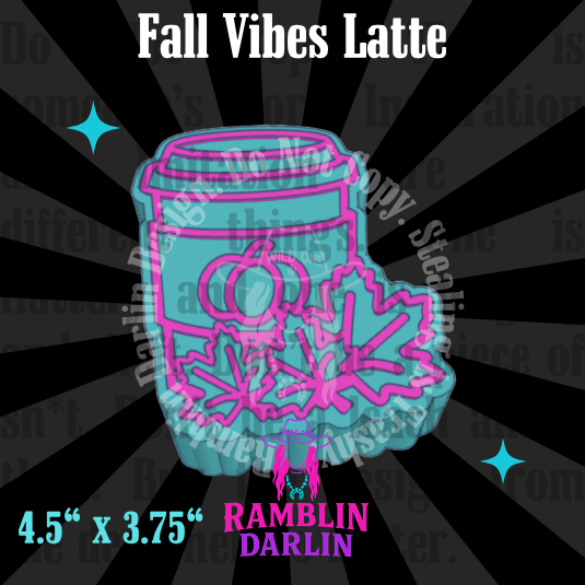 Fall Vibes Latte Mold