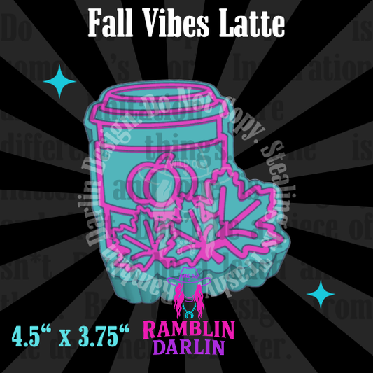 Fall Vibes Latte Mold