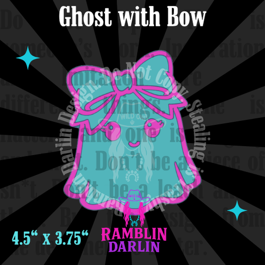 Ghost with Bow Mold